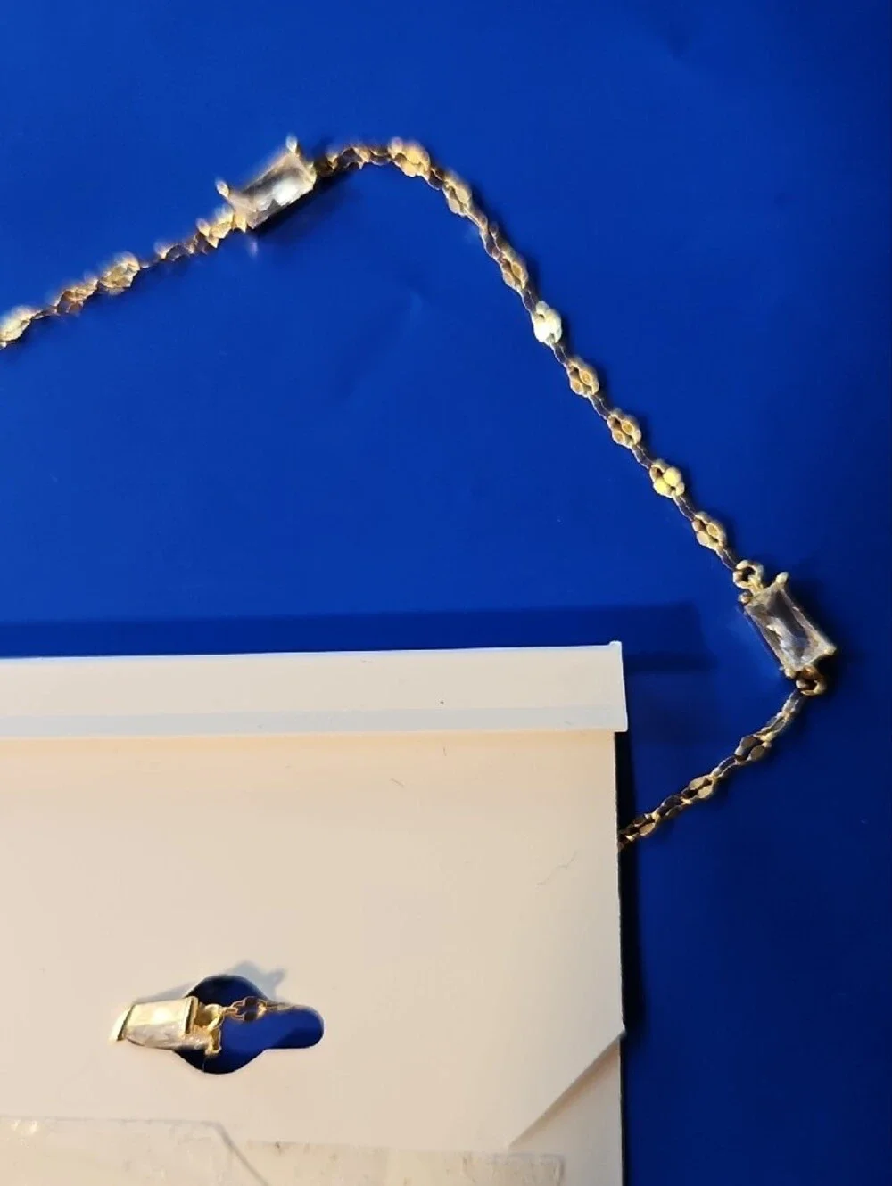 Giani Bernini Gold Over Sterling Silver CZ Anklet Bracelet 9 + 2